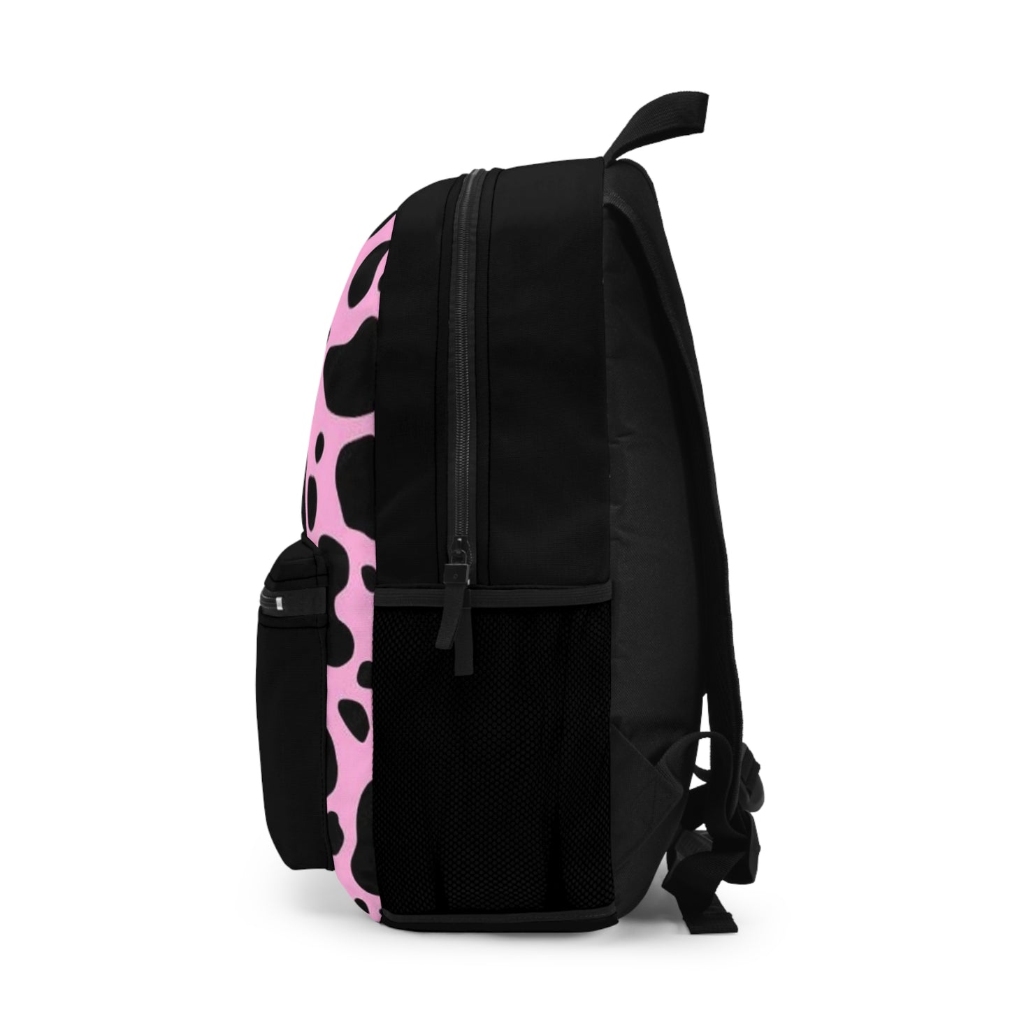 Pink & Black 2wotone Print Backpack