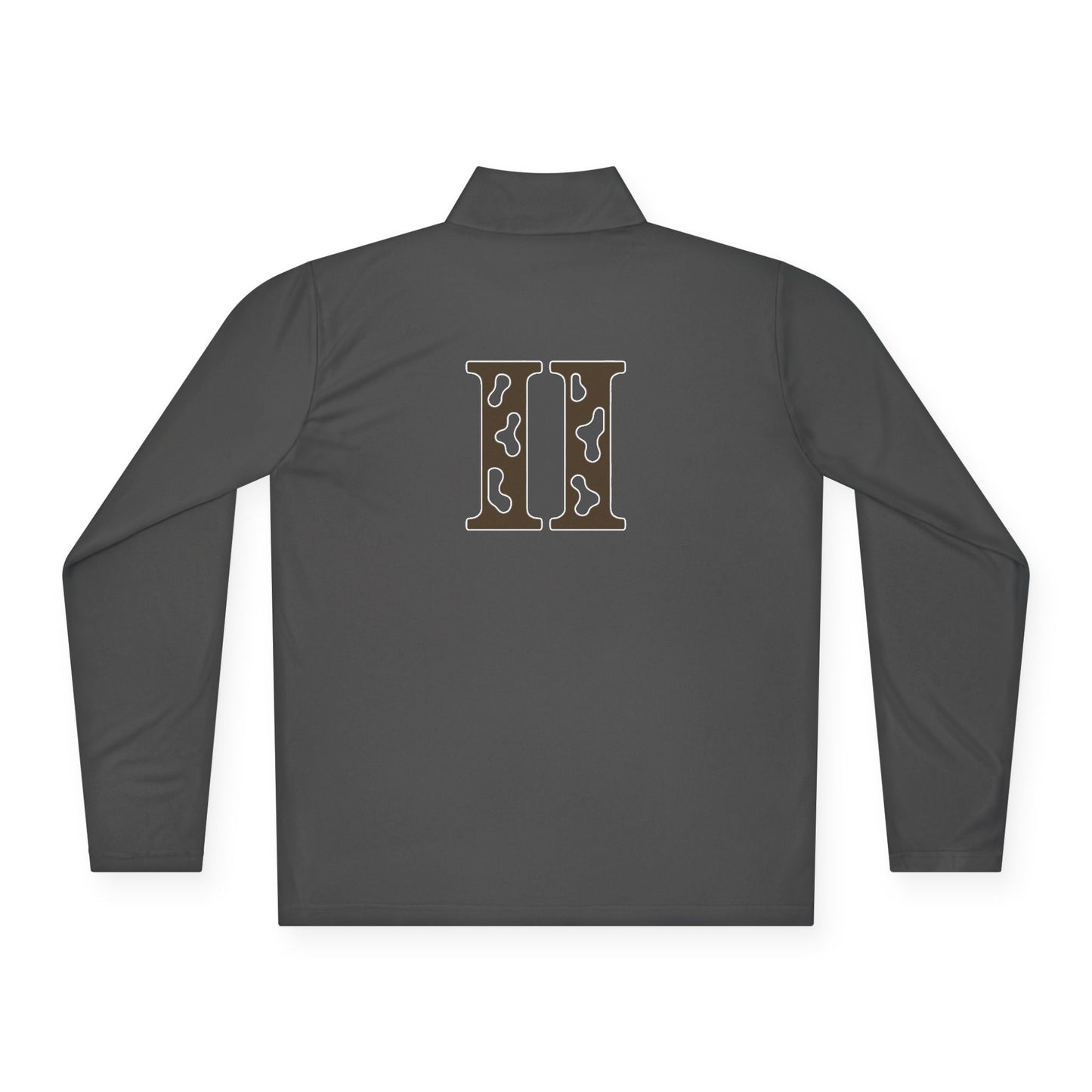 Unisex Quarter-Zip Pullover with Stylish Monogram, Casual Layering, Great for Fall, Gift for Him/Her, Sporty Comfort Wear