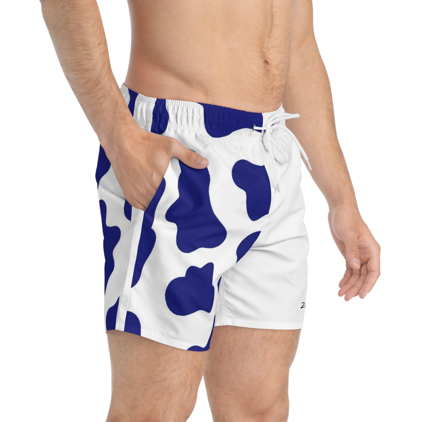 Stylish Half $ Half Swim Trunks for Summer Fun, Beachwear, Pool Party Attire, Vacation Essentials, Boys and Men Swim Shorts
