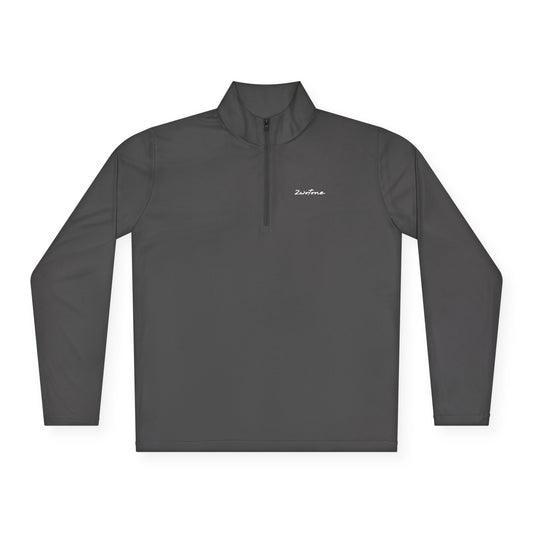 Unisex Quarter-Zip Pullover with Stylish Monogram, Casual Layering, Great for Fall, Gift for Him/Her, Sporty Comfort Wear