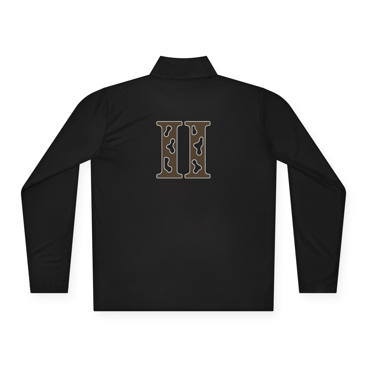 Unisex Quarter-Zip Pullover with Stylish Monogram, Casual Layering, Great for Fall, Gift for Him/Her, Sporty Comfort Wear