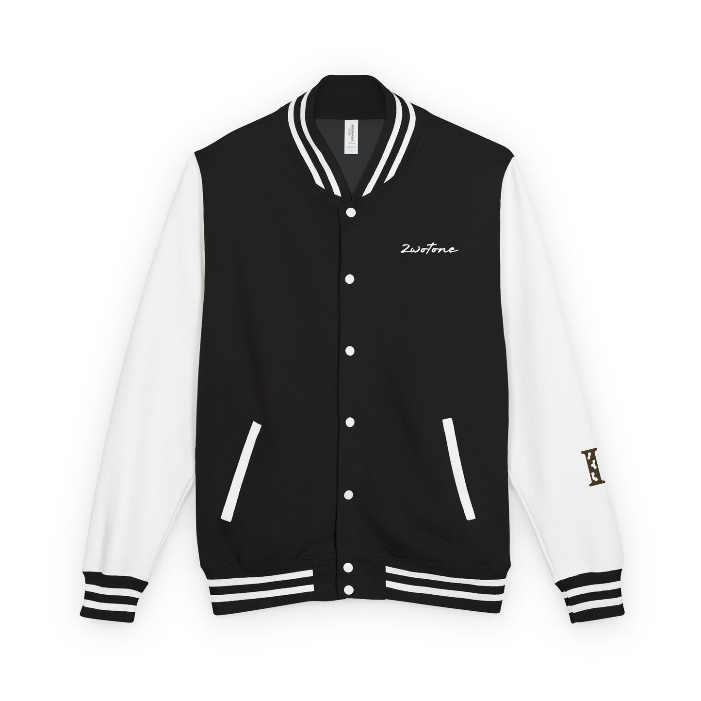 2wotone Heavyweight Letterman Jacket - 'Let the Good In All Things' Statement Piece