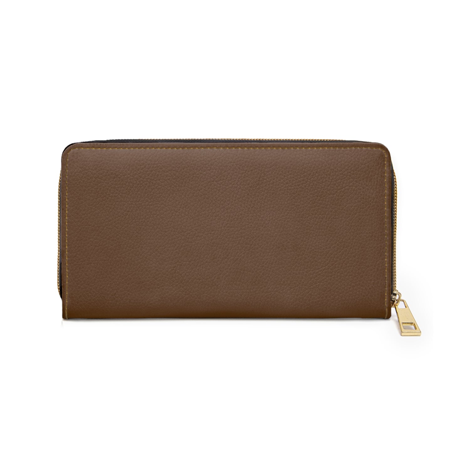 2wotone Brown Leather Zipper Wallet