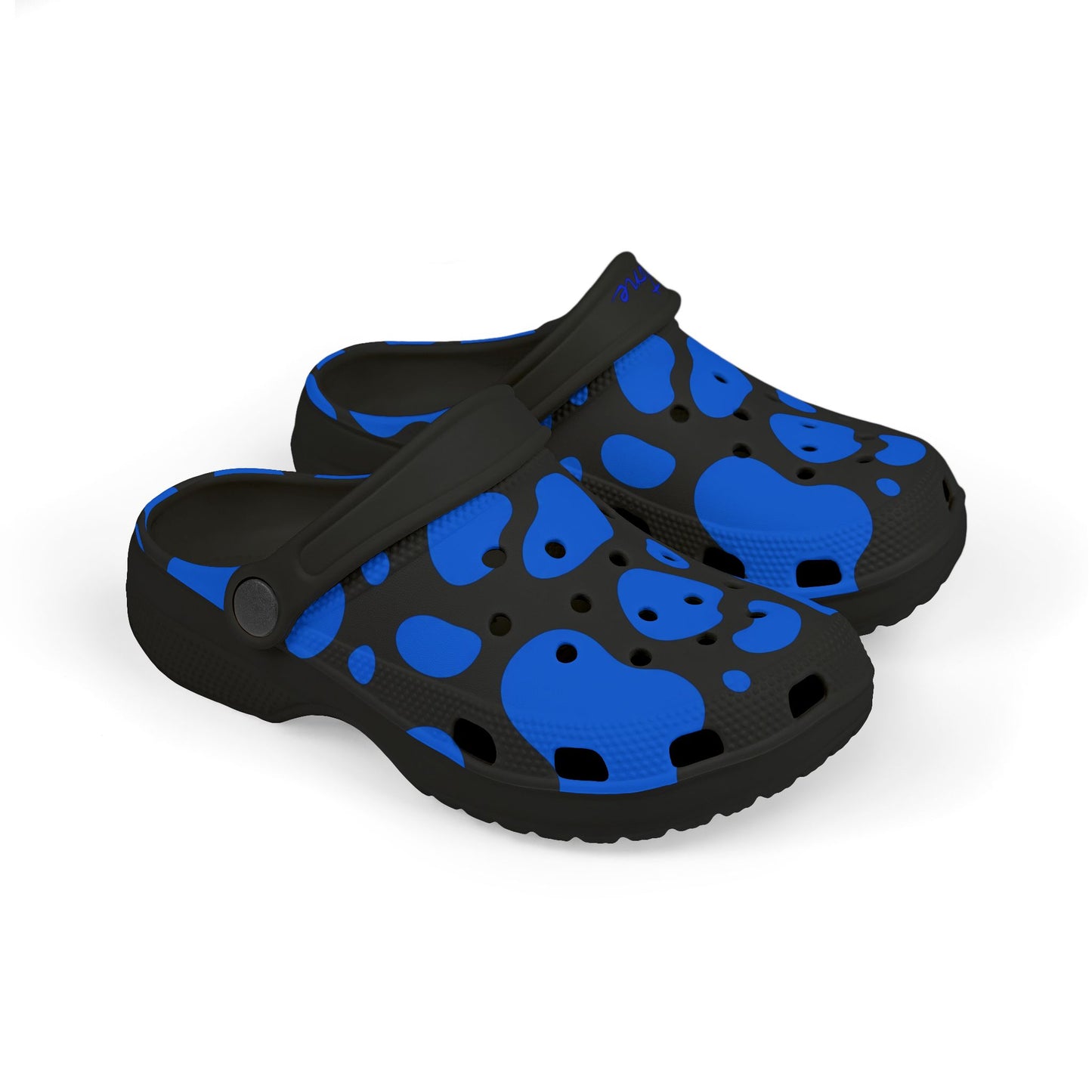 Kids 2wotone Print Blue & Black 2wotone Print Foam Clogs