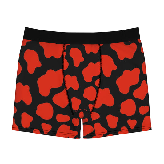 Red & Black 2wotone Print Boxer Briefs