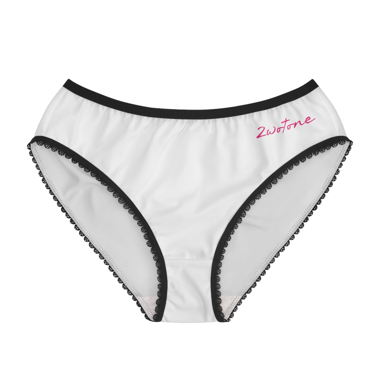 2wotone Pink Signature Women's Lace-Trim Briefs