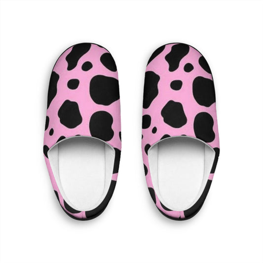 Pink 2wotone Print Women's Slippers — Cozy Indoor House Shoes
