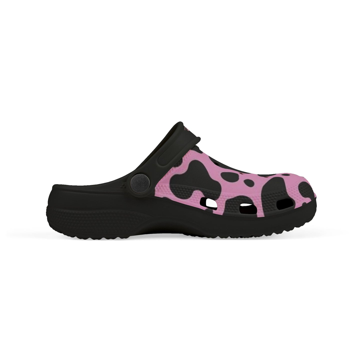 Kids 2wotone Print Pink & Black Clogs