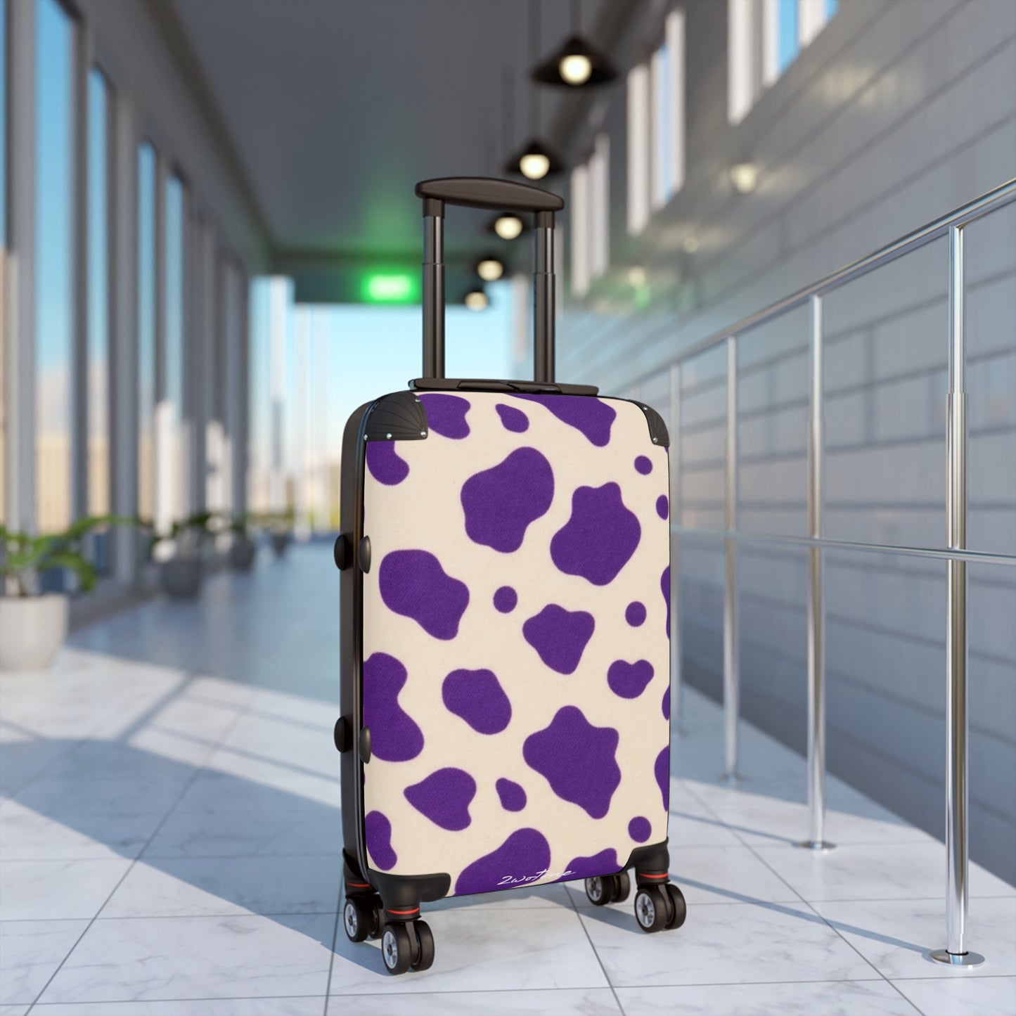 Creme & Purple 2wotone Suitcase – Carry-On Luggage
