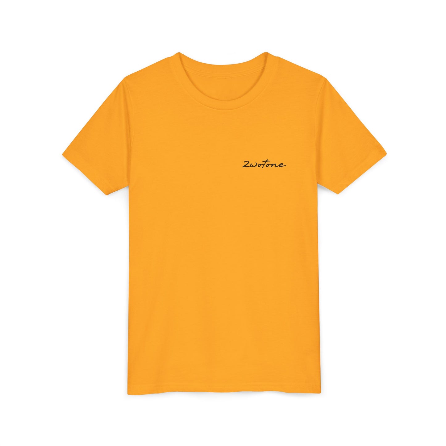 2wotone Minimalist Youth Short Sleeve Tee with Stylish Lettering II