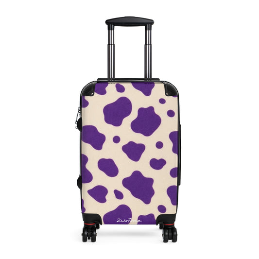 Creme & Purple 2wotone Suitcase – Carry-On Luggage