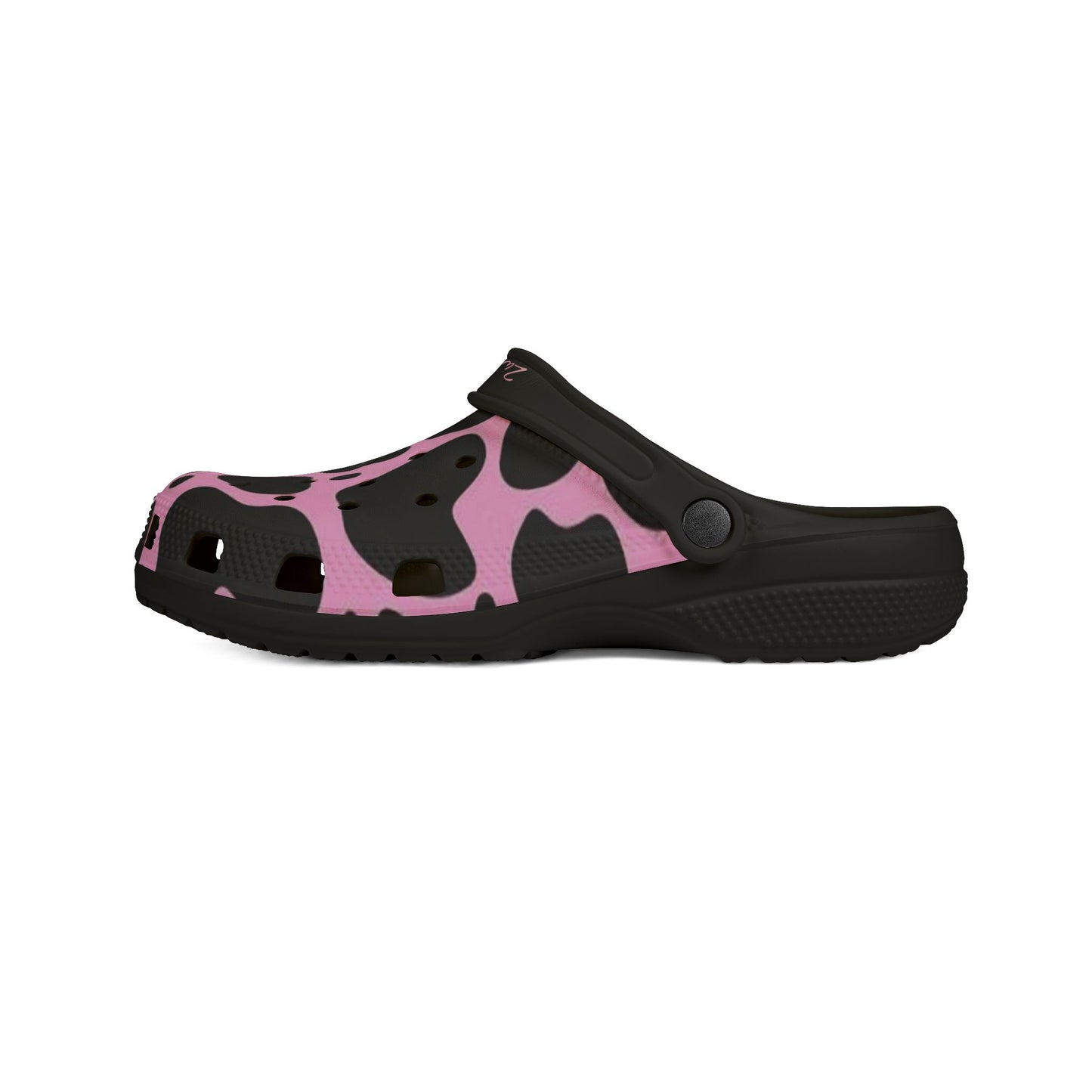 Women’s 2wotone Print Pink & Black Foam Clogs