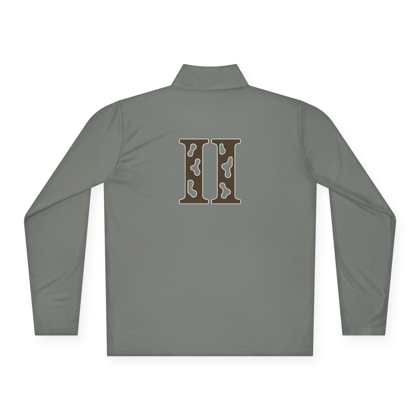 Unisex Quarter-Zip Pullover with Stylish Monogram, Casual Layering, Great for Fall, Gift for Him/Her, Sporty Comfort Wear