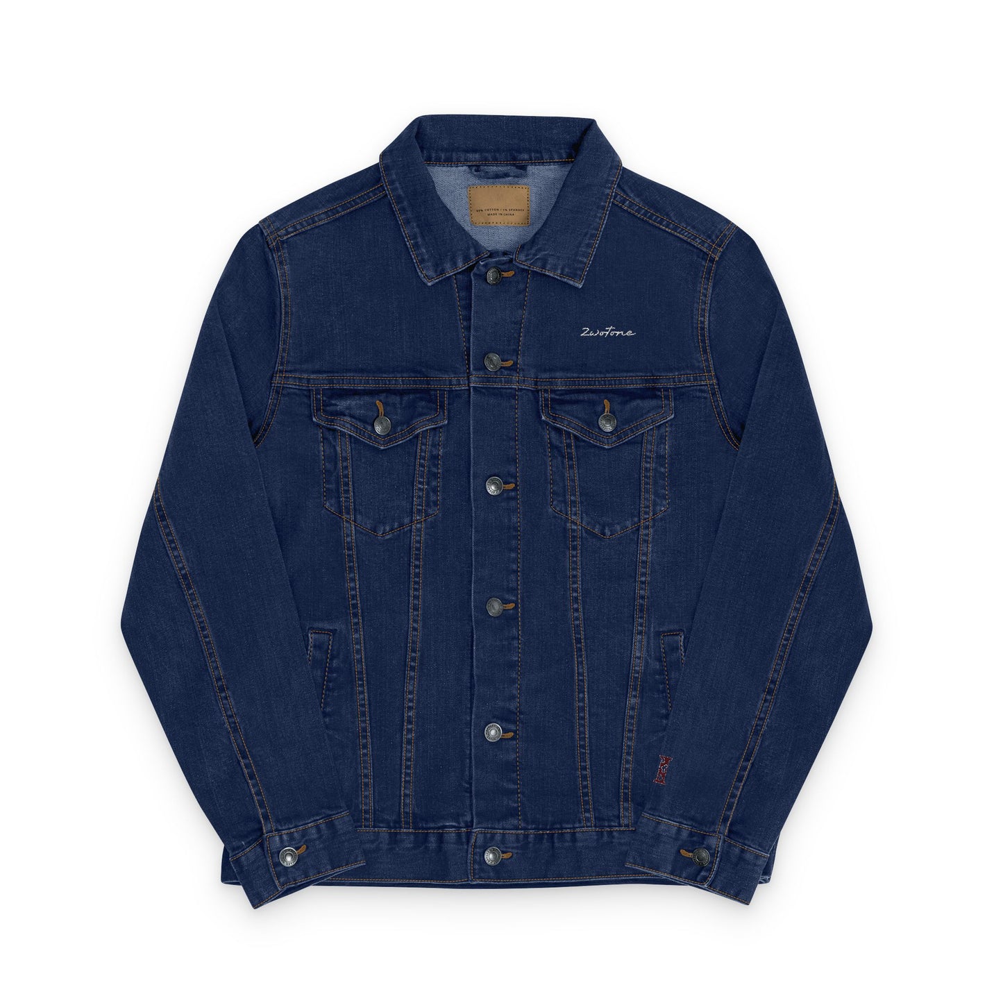 2wotone Denim Jacket with Embroidery | Trendy Summer Layering