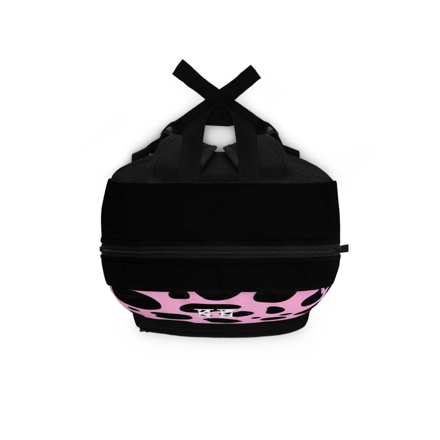 Pink & Black 2wotone Print Backpack