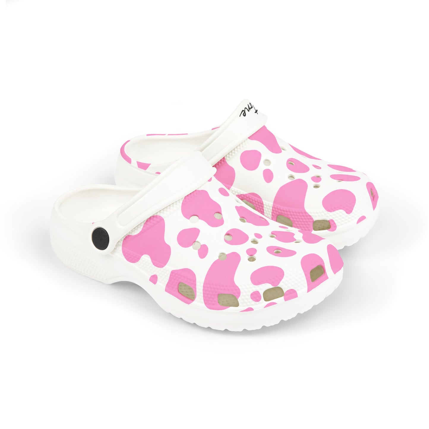 Kids 2wotone Print Pink & White Foam Clogs