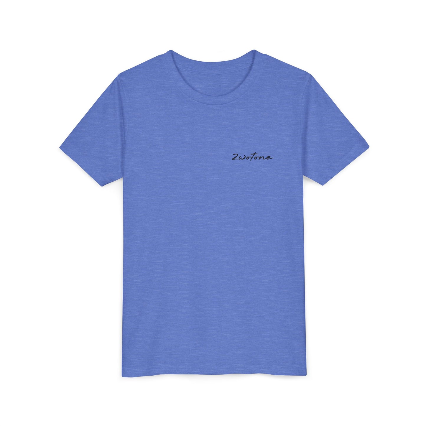 2wotone Minimalist Youth Short Sleeve Tee with Stylish Lettering II