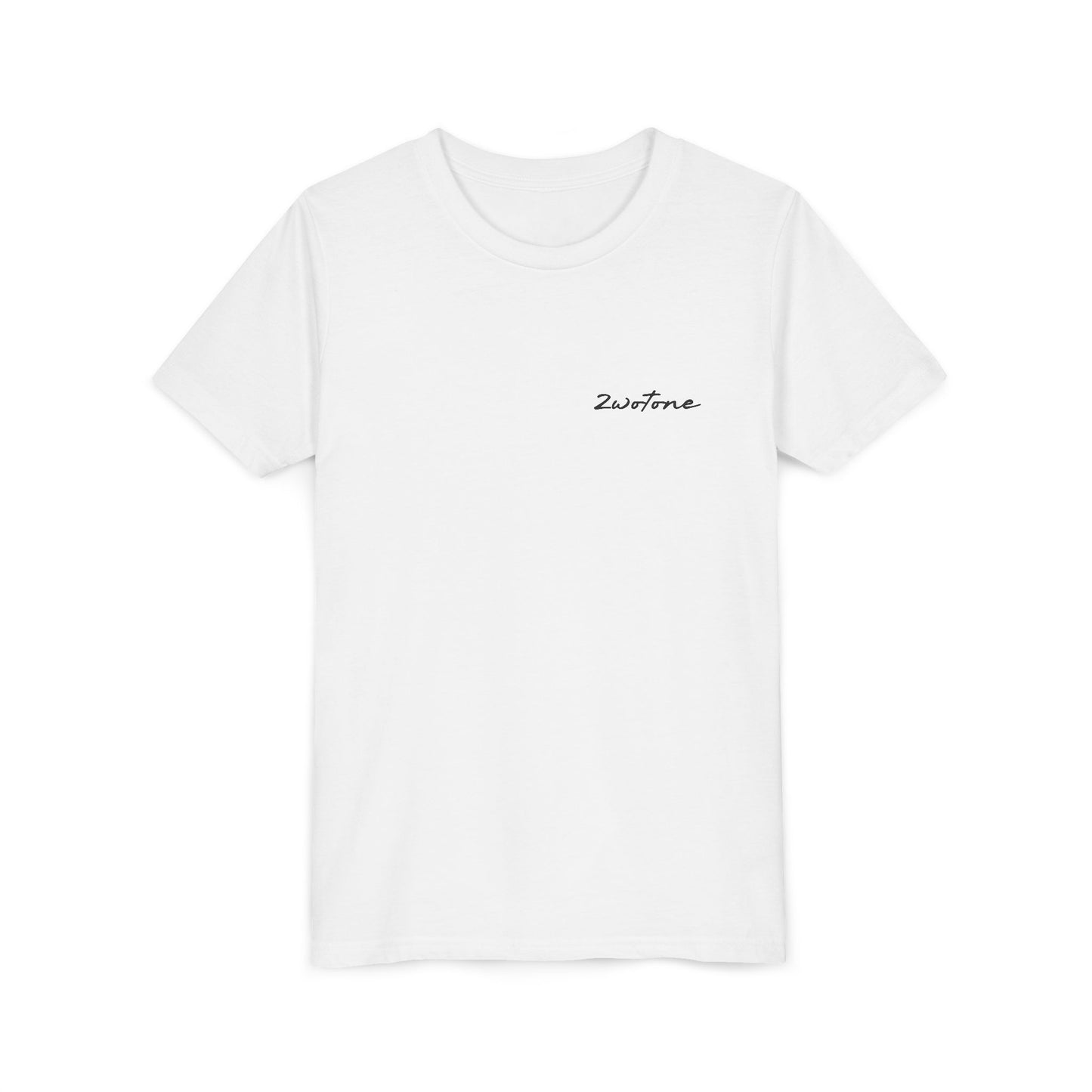 2wotone Minimalist Youth Short Sleeve Tee with Stylish Lettering II