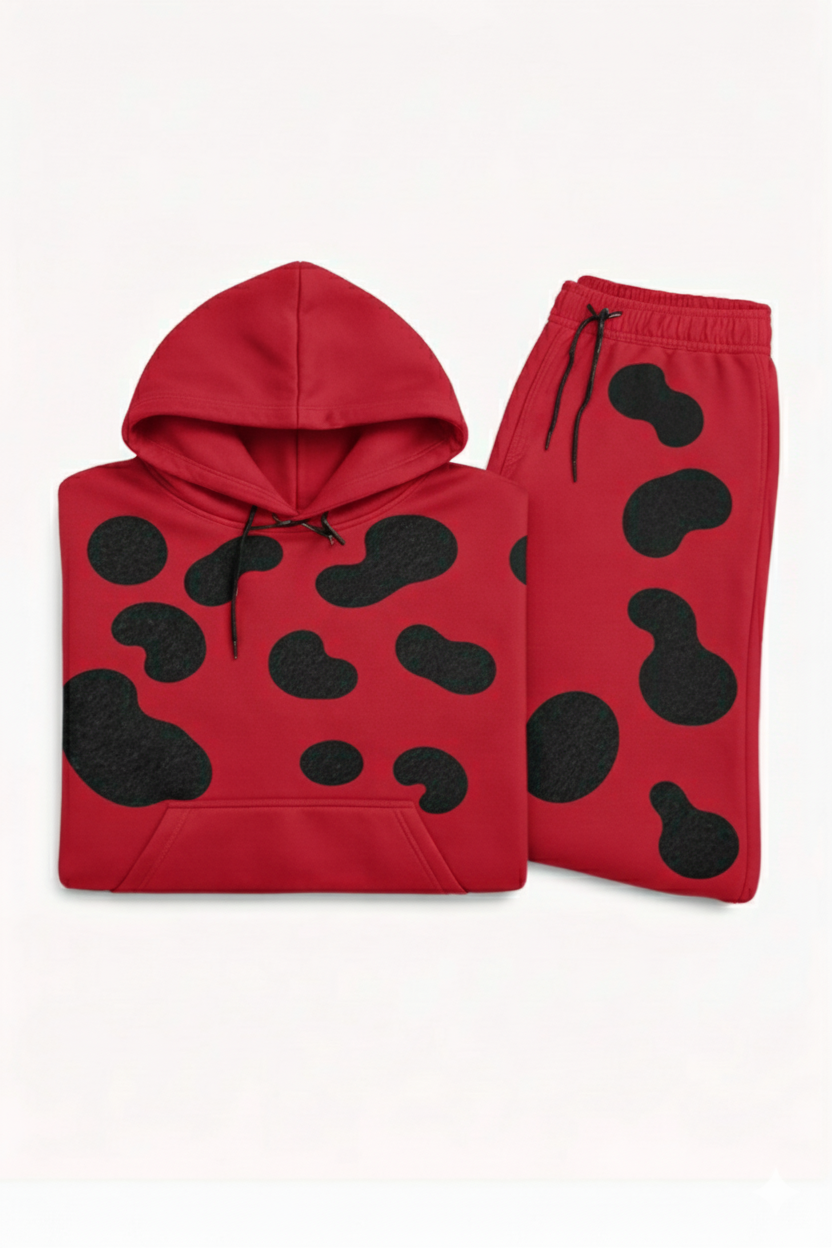 2wotone Red and Black Flare Set