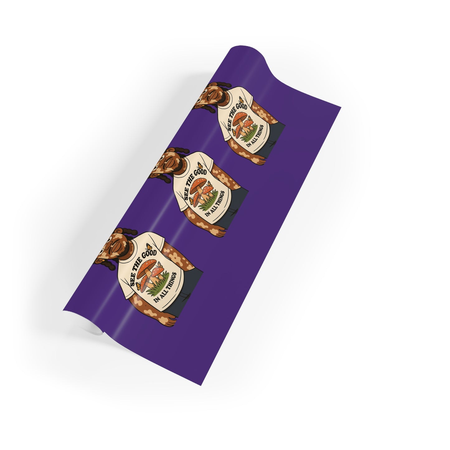 2wotone Cartoon Gift Wrapping Paper Roll - Fun Character Design for All Occasions