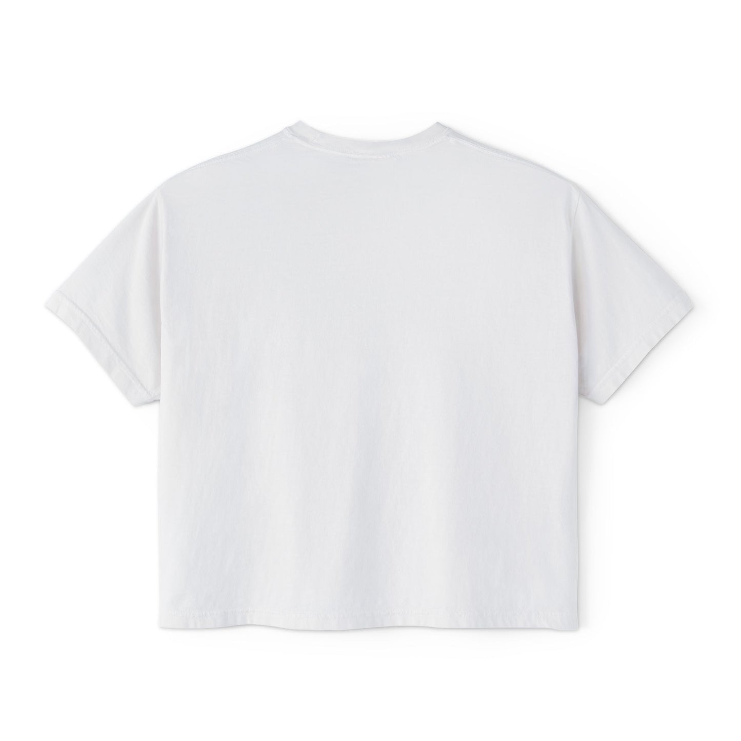 2wotone Women's Boxy Tee — Pink & Green Graphic Crop Shirt