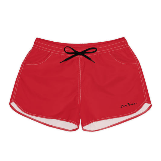 Red 2wotone Signature Athletic Shorts