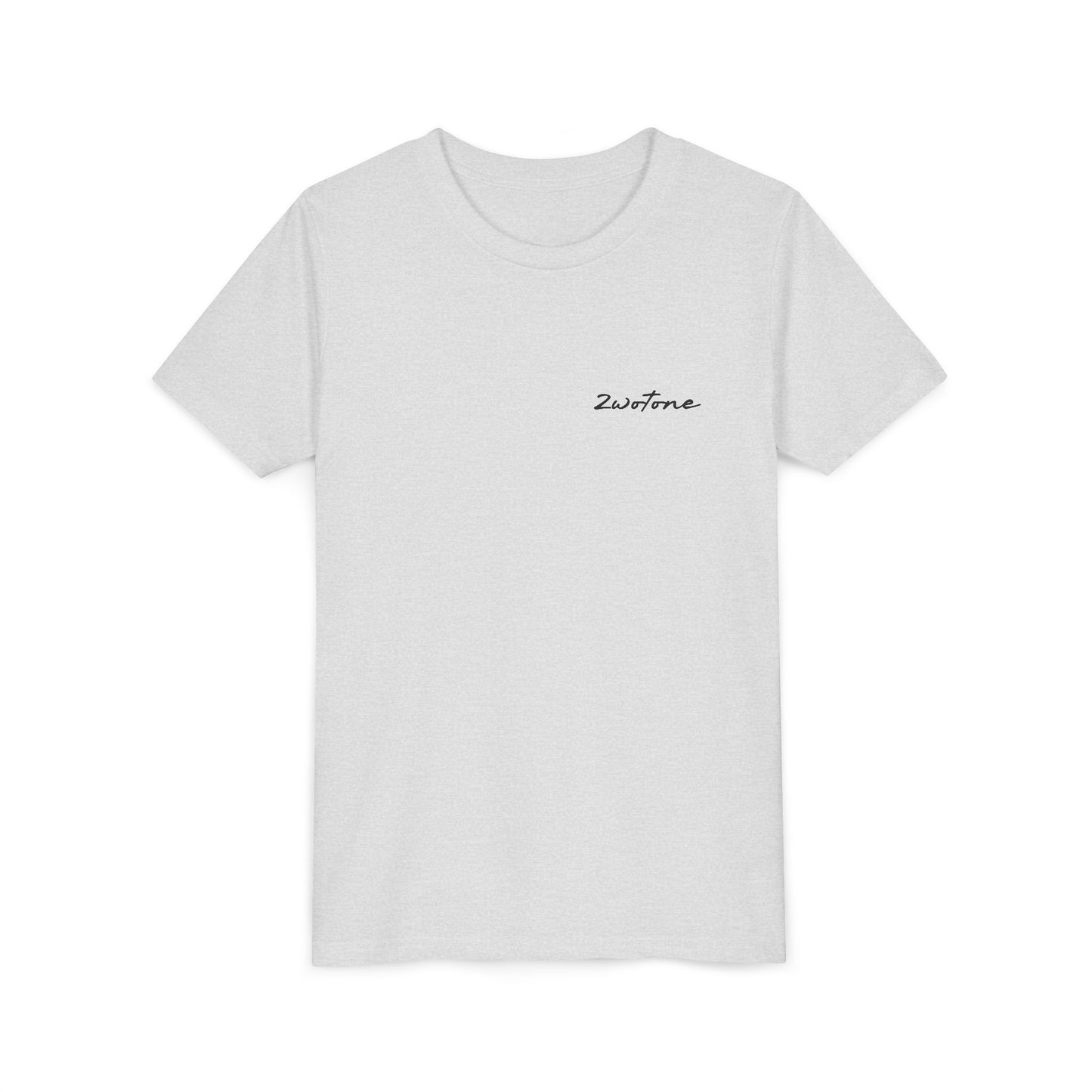 2wotone Minimalist Youth Short Sleeve Tee with Stylish Lettering II
