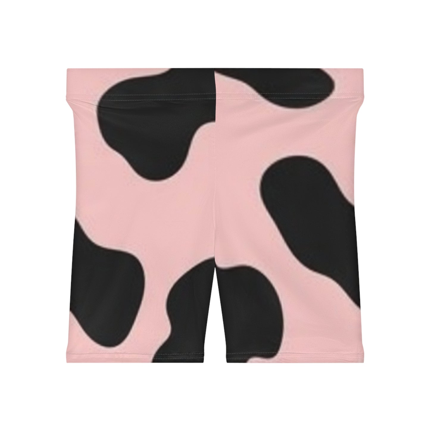 Stylish Viti Women's Biker Shorts, Trendy Activewear, Cow Print Leggings, Summer Workout Gear, Fitness Apparel, Casual Lounge Wear