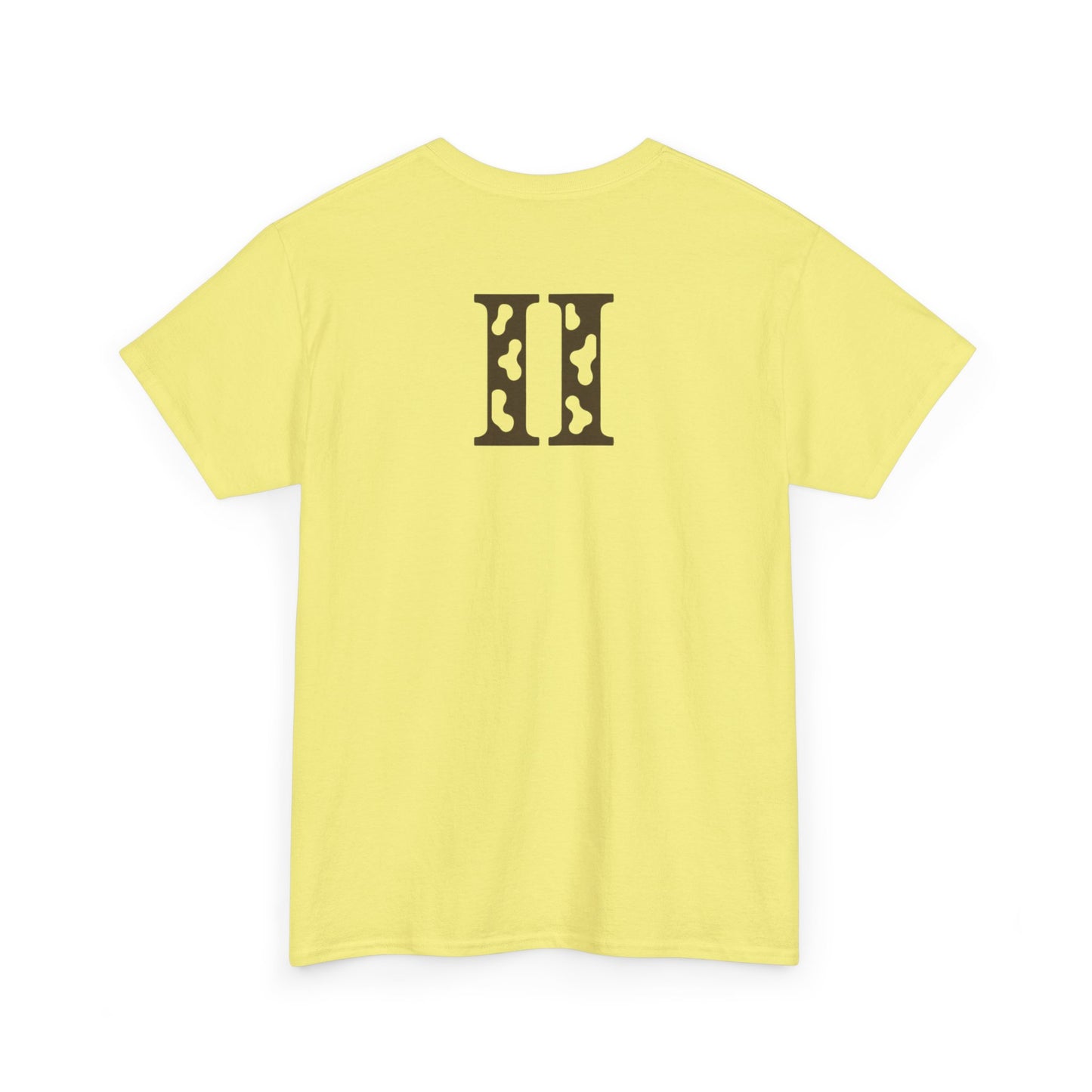 2wotone Casual  Heavy Cotton Tee - Minimalist Design for Everyday Style