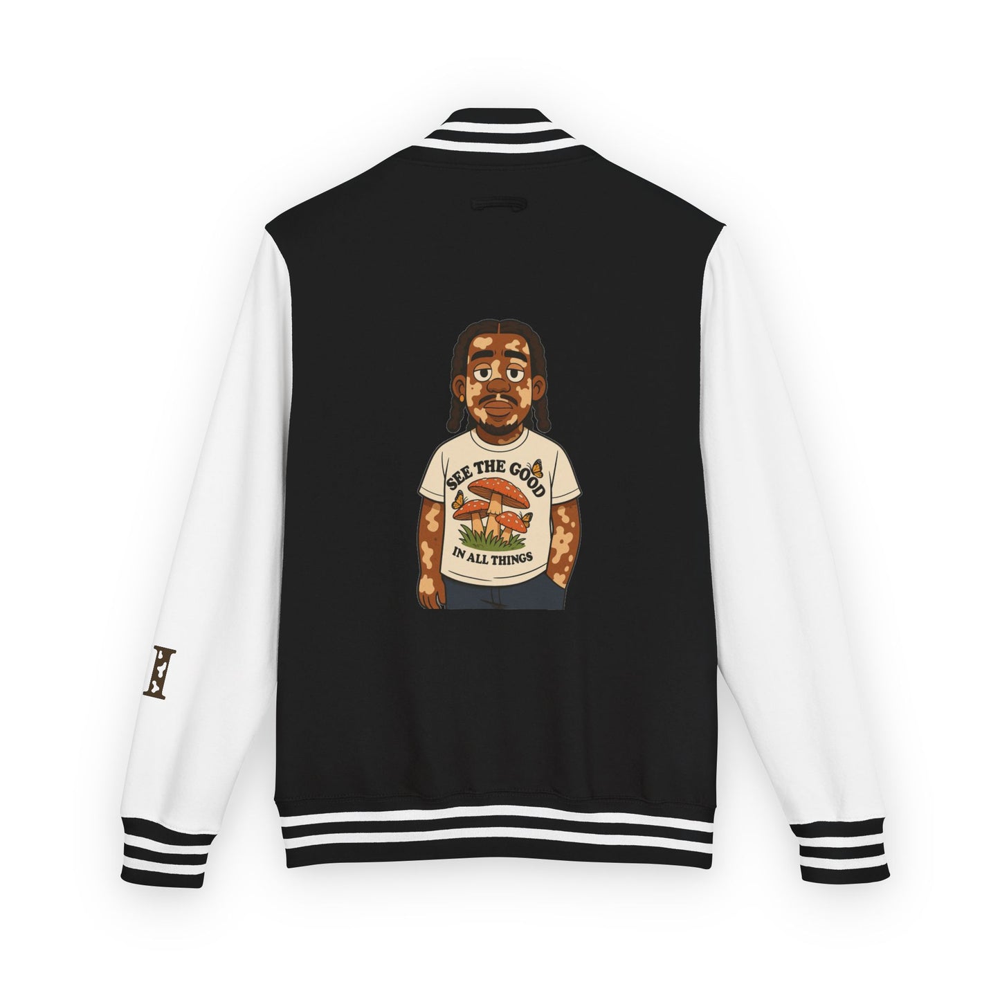 2wotone Heavyweight Letterman Jacket - 'Let the Good In All Things' Statement Piece