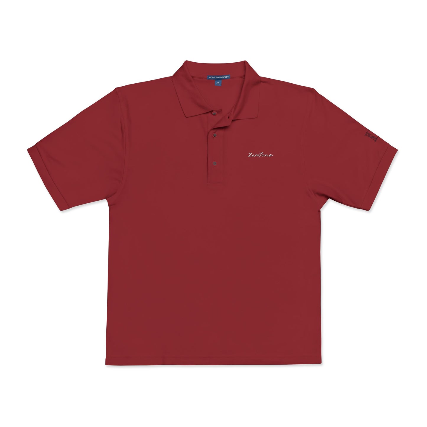 Embroidered  2wotone Polo Shirt