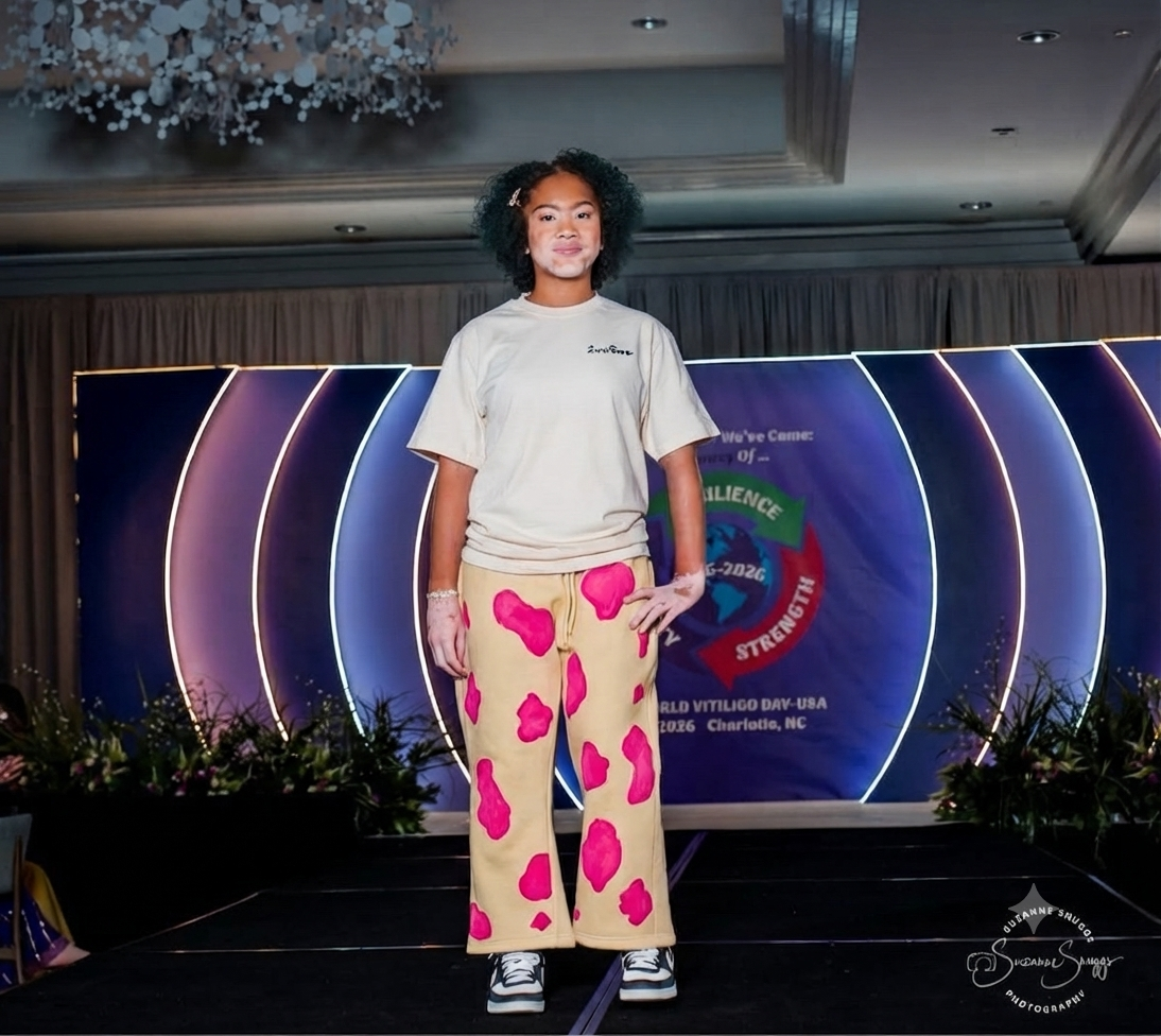 Children 2wotone Creme & Fuchsia Pink Custom Shirt and 2wotone Print Pants Set